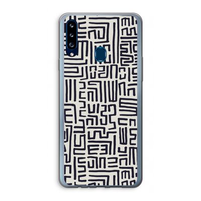 Moroccan Print: Samsung Galaxy A20s Transparant Hoesje