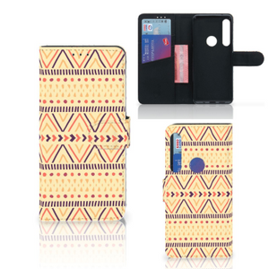 Motorola One Action Telefoon Hoesje Aztec Yellow