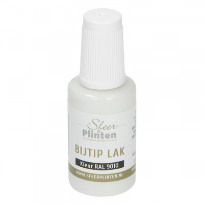 Sfeerplinten bij-tip-lak RAL9010 - 20ml
