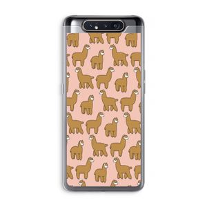 Alpacas: Samsung Galaxy A80 Transparant Hoesje