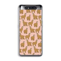 Alpacas: Samsung Galaxy A80 Transparant Hoesje