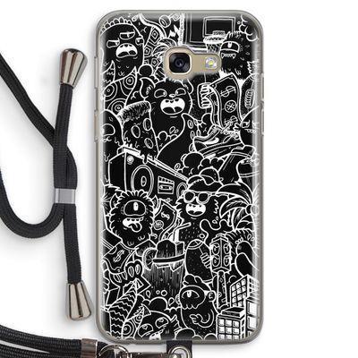 Vexx Black City : Samsung Galaxy A5 (2017) Transparant Hoesje met koord