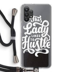 Hustle Lady: Samsung Galaxy A32 5G Transparant Hoesje met koord