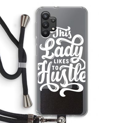 Hustle Lady: Samsung Galaxy A32 5G Transparant Hoesje met koord