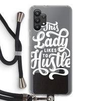 Hustle Lady: Samsung Galaxy A32 5G Transparant Hoesje met koord