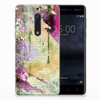 Smartphone hoesje Nokia 5 Letter Painting Smartphone hoesje Nokia 5 Letter Painting