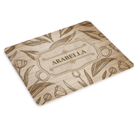 Houten naam tulp muismat Houten naam tulp muismat