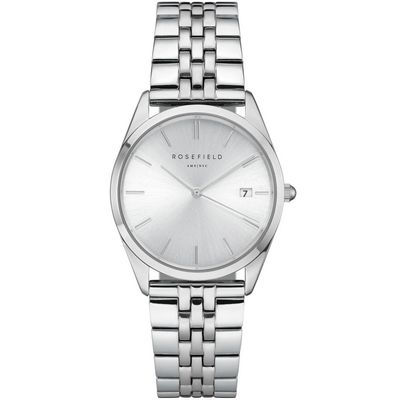Rosefield The Ace 04 Silver Sunray Silver Horloge