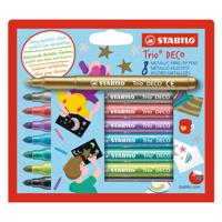 Stabilo trio deco metallic viltstiften 8st. - thumbnail