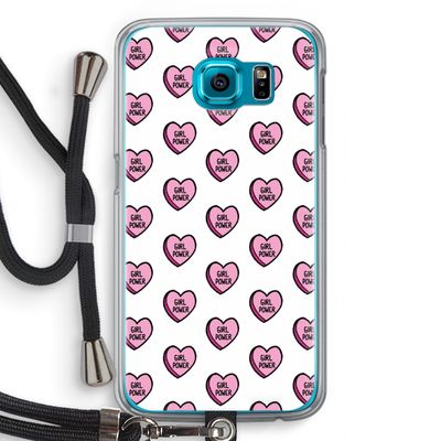 GIRL POWER: Samsung Galaxy S6 Transparant Hoesje met koord