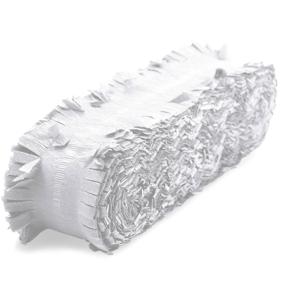 Folat Feest/verjaardag versiering - crepe slingers - wit - 24 mtr - papier - feestartikelen