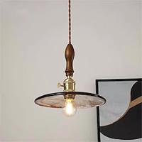 led hanglamp warm wit 14/22,5 cm japanse retro metaal glas kleine hanglamp eenvoudige enkele kop plafond hanglamp bar gangpad restaurant e26/e27 hangende verlichtingsarmatuur interessant 110-240v Lightinthebox - thumbnail