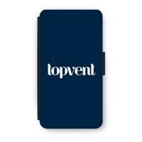 Topvent Navy: iPhone XS Flip Hoesje