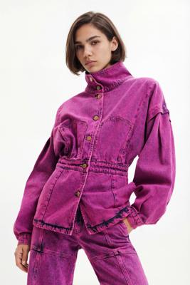 Maitrepierre denim jacket - RED - S