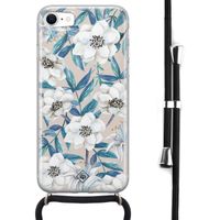 iPhone SE 2020 hoesje met koord - Touch of flowers