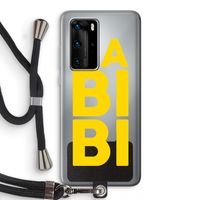 Habibi Blue: Huawei P40 Pro Transparant Hoesje met koord