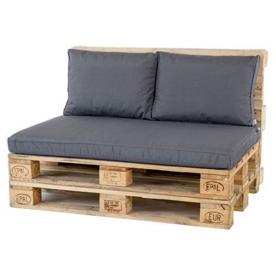 Madison Palletkussenset Lounge Grijs - 3 delig
