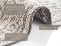 Hanse Home - Reversible carpet Cebu grey cream - 120x170 cm