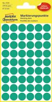 Avery Gekleurde Markeringspunten, groen, Ø 12,0 mm, permanent klevend - thumbnail