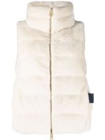 Herno gilet matelassé en fourrure artificielle - Blanc