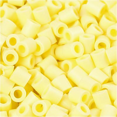 NABBI Foto kralen, afm 5x5 mm, gatgrootte 2,5 mm, medium, lichtgeel (21), 1100 stuk/ 1 doos