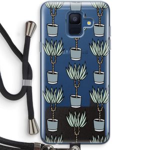 Boompje: Samsung Galaxy A6 (2018) Transparant Hoesje met koord