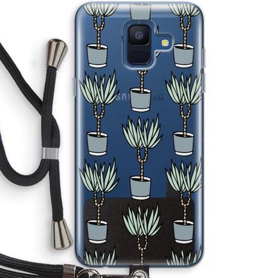 Boompje: Samsung Galaxy A6 (2018) Transparant Hoesje met koord
