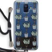 Boompje: Samsung Galaxy A6 (2018) Transparant Hoesje met koord
