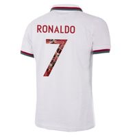 Portugal Retro Voetbalshirt Uit 1972 + Ronaldo 7 (Photo Style) - thumbnail