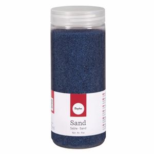 Fijn decoratie zand blauw 475 ml