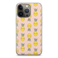 Ananas: iPhone 13 Pro Transparant Hoesje