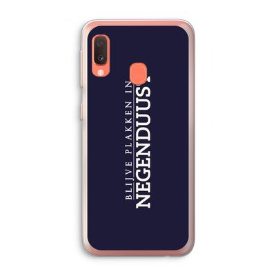 Blijve plakken in Negenduust: Samsung Galaxy A20e Transparant Hoesje