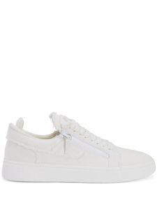 Giuseppe Zanotti Gz94 frayed-edge sneakers - Blanc