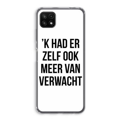 Meer verwacht: Samsung Galaxy A22 5G Transparant Hoesje