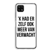 Meer verwacht: Samsung Galaxy A22 5G Transparant Hoesje
