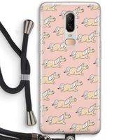 Ponys: OnePlus 6 Transparant Hoesje met koord