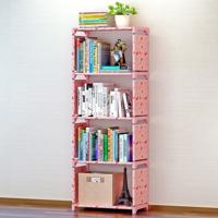 Kinderen boekenplank opslag rekken boek rack boekenkast voor huismeubilair (roze)