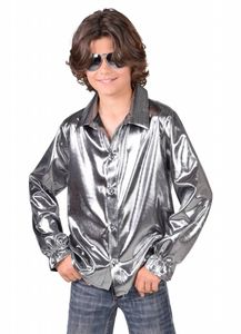 Disco blouse zilver kind