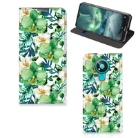 Nokia 3.4 Smart Cover Orchidee Groen - thumbnail