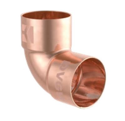 Kirchhoff Koperen bocht 90°, blank, 18 mm, 2 sockets, (5090) - 989034055