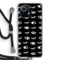 Eye pattern #3: Xiaomi Mi 11 Transparant Hoesje met koord