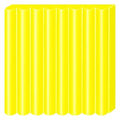 Fimo effect boetseerklei neon geel, 57gr