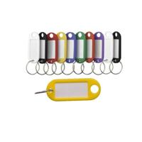 Benson Sleutellabels - gekleurd - 10x stuks - sleutelhangers - labels