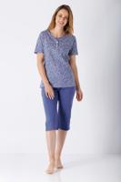 Dames zomerpyjama blauw van Hajo