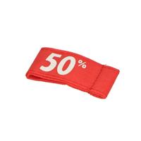 Label vaantje kleur rood 50%