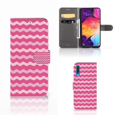 Samsung Galaxy A50 | Telefoon Hoesje | Waves Pink