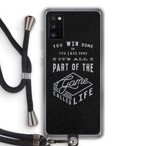 Life: Samsung Galaxy A41 Transparant Hoesje met koord