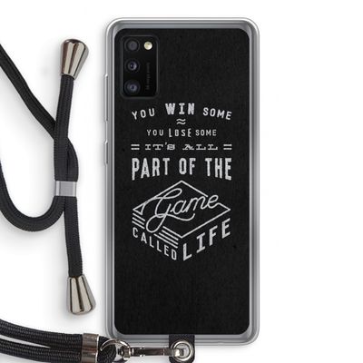 Life: Samsung Galaxy A41 Transparant Hoesje met koord