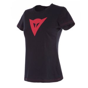 DAINESE Speed Demon Lady, T-shirts & petjes voor de motorrijder, Zwart-Rood