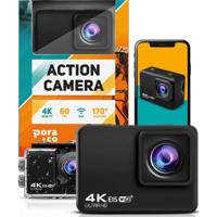 Pora&Co Action camera 4K, 16MP, 60FPS, 30m waterdicht